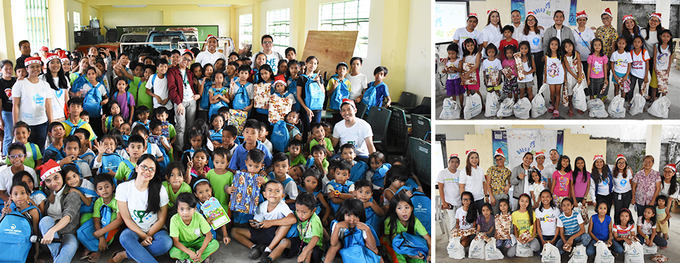 Laguna Water spreads the Christmas spirit in Pagsanjan and Calauan, Laguna through the company’s Christmas gift-giving program, Daloy ng Saya.